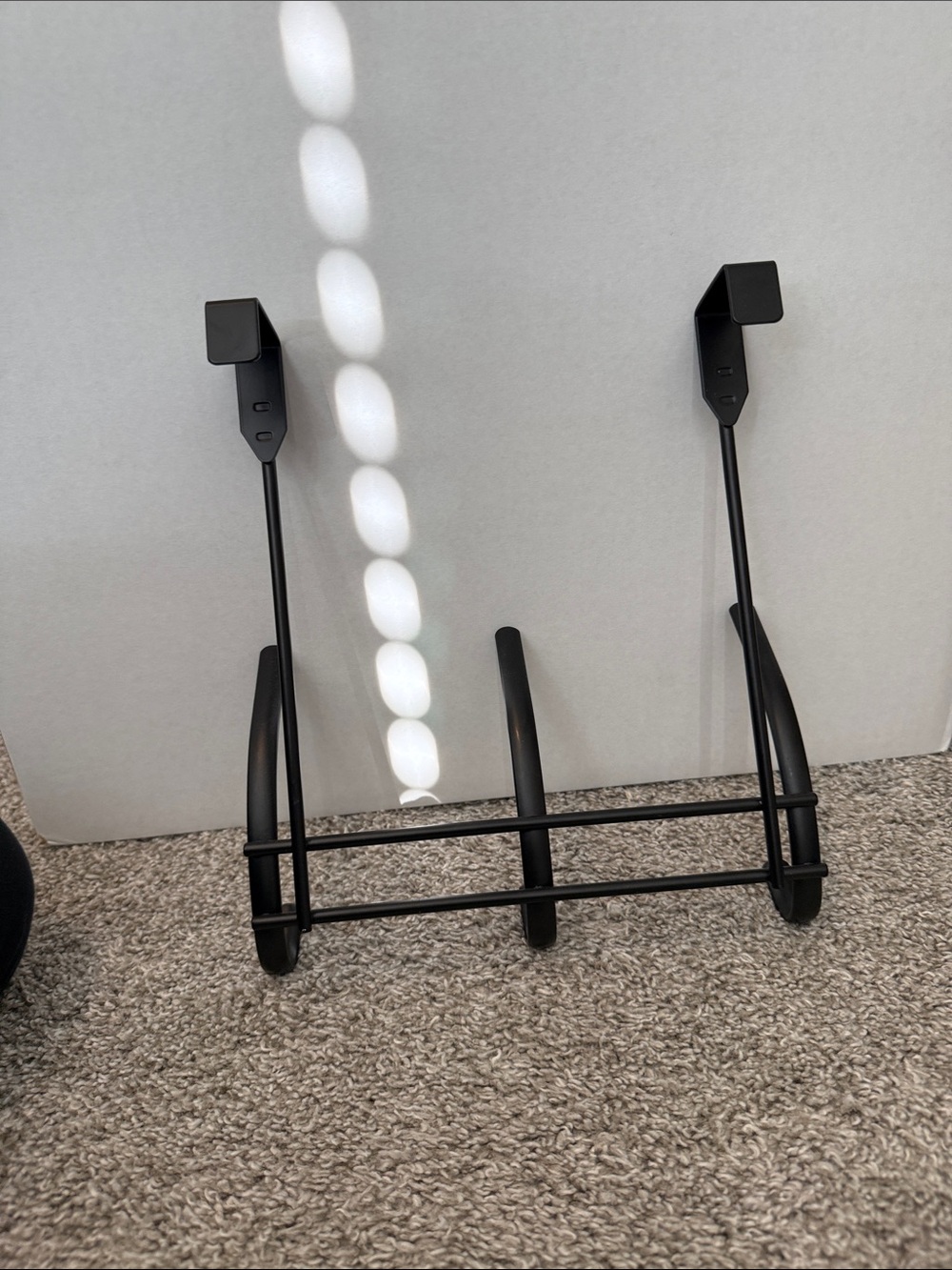 Black & Decker Matte Black 3-Hook Over-the-Door Organizer - Picture 3 of 4